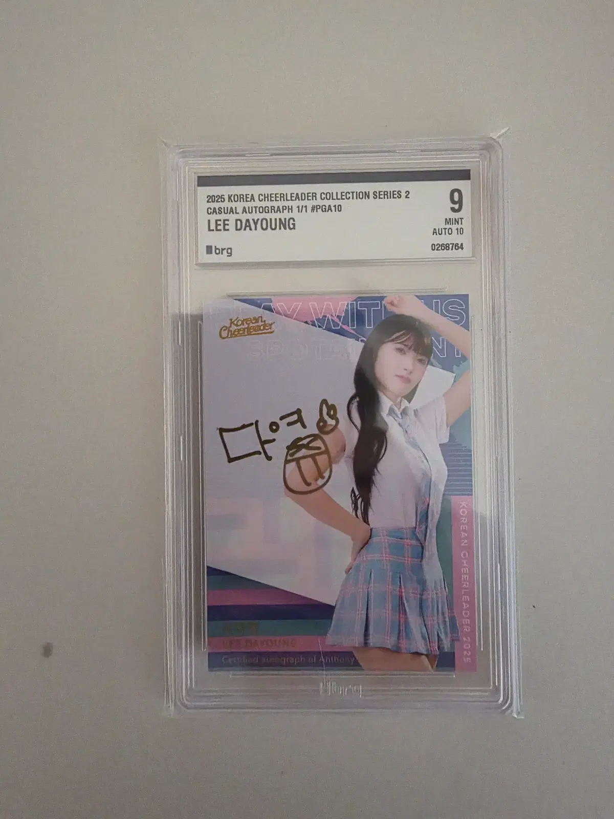 2025 치어리더 컬렉션 시리즈 [1/1] 이다영 치어리더 Casual Autograph BRG9 AUTO10