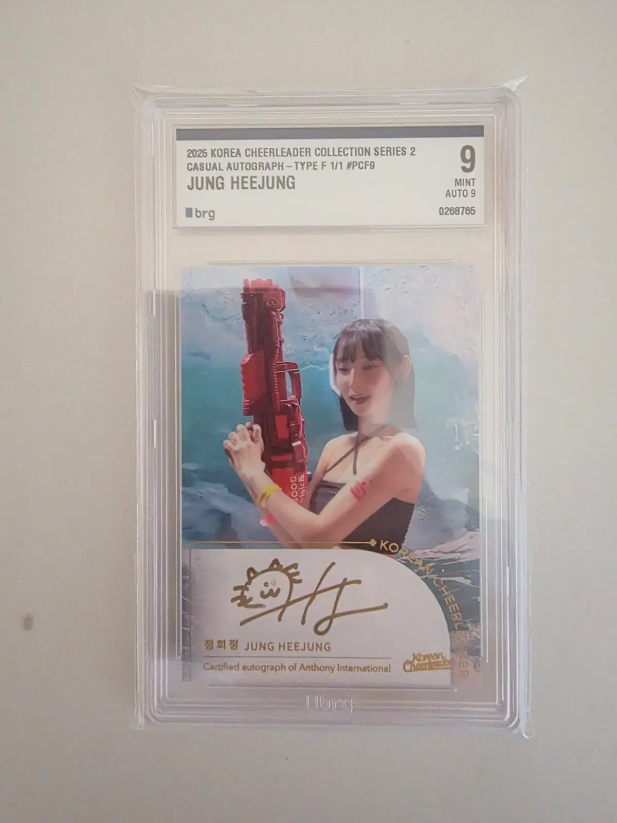 2025 치어리더 컬렉션 시리즈 [1/1] 정희정 치어리더 Casual Autograph BRG9 AUTO9