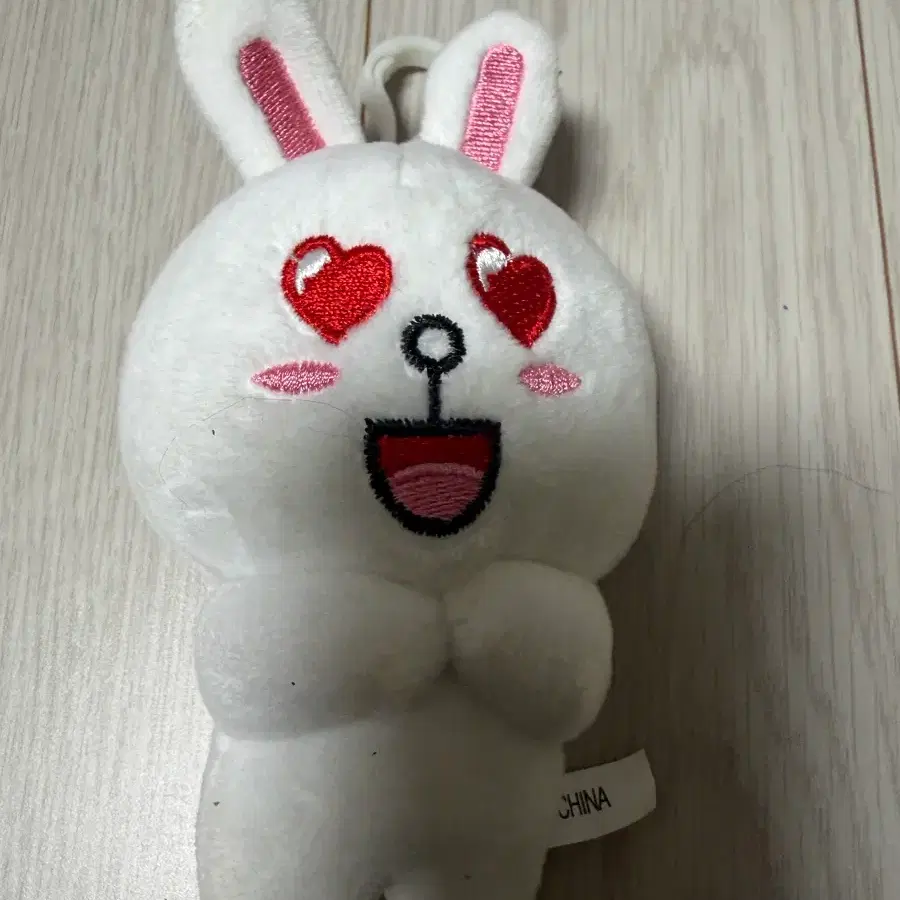 토끼 인형 키링 하트눈