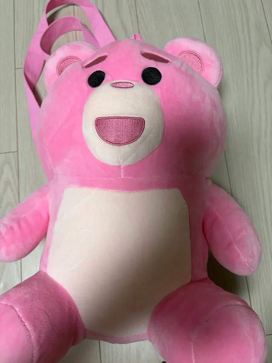 핑크곰 인형 가방