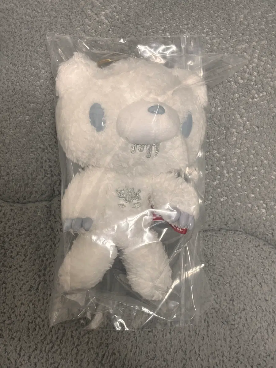 글루미베어 팝업 키링 인형 그레이 실버 화이트