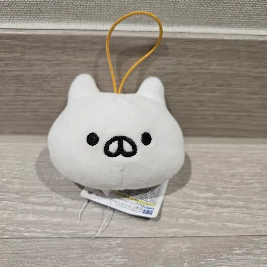 흰색 고양이 키링