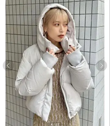 MURUA 2WAY 숏 다운 GRY