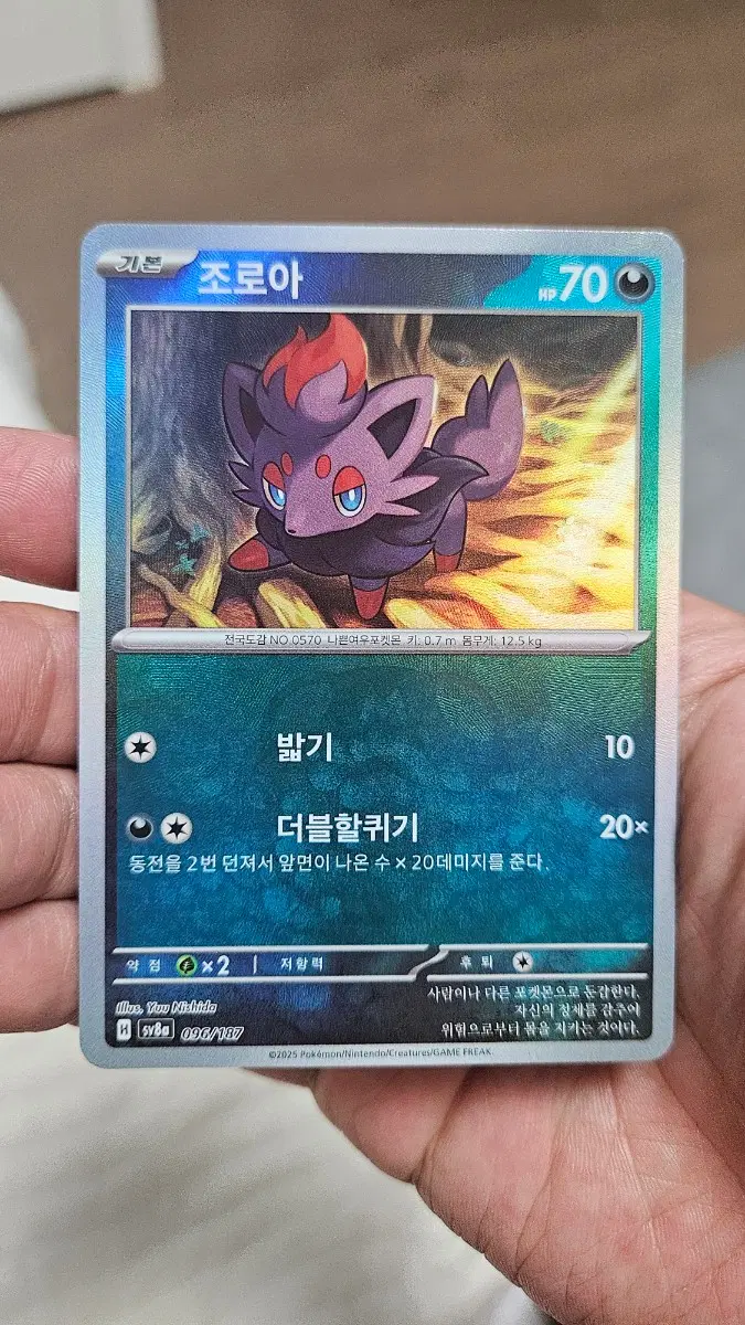 포켓몬카드 조로아 마스터볼 카드 팝니다