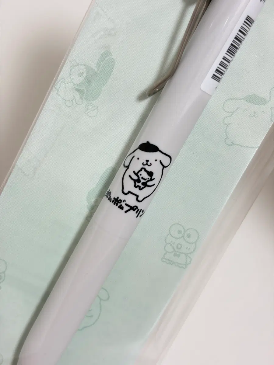 [새상품] 산리오 유니볼 원 폼폼푸린 블랙 볼펜 0.38mm