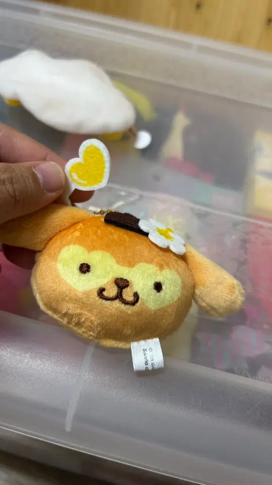 폼폼푸린 태닝 방울 키링