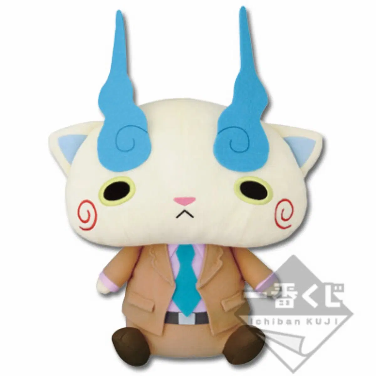 고전 제일복권 요괴워치 라스트원상 코마상 형사 봉제 인형 28cm