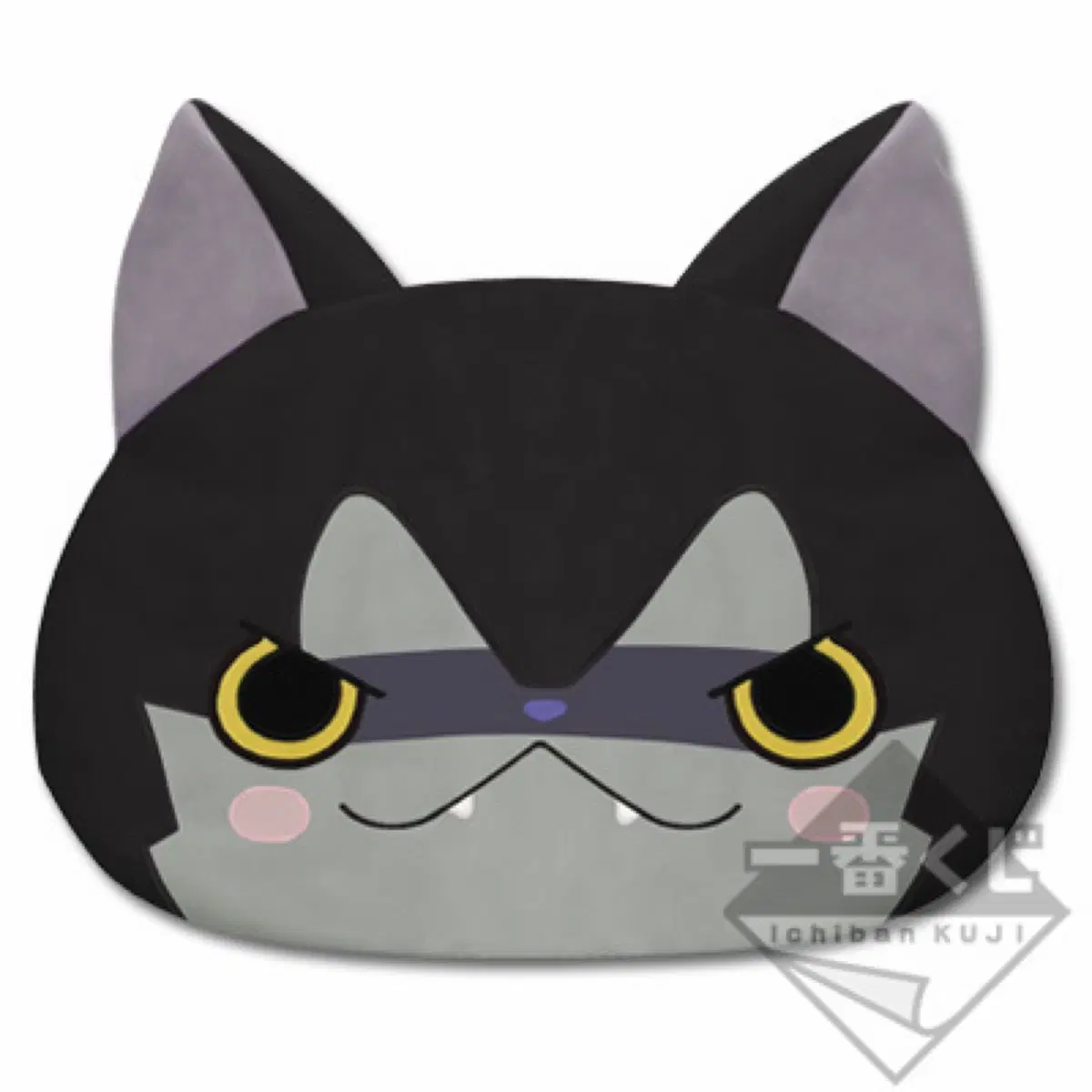 고전 제일복권 요괴워치 라스트원상 다크냥 페이스 쿠션 45cm