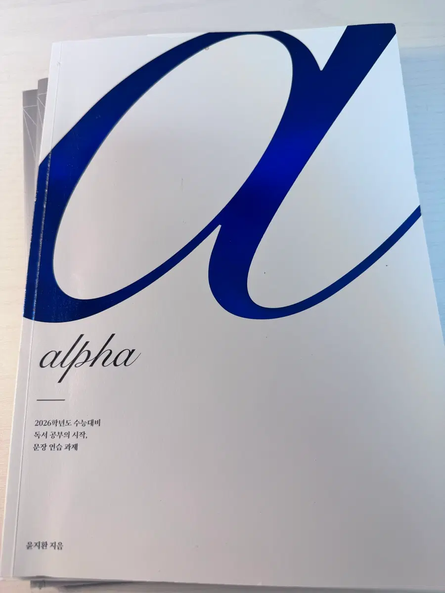 시대인재 윤지환 알파 문장연습과제 새책
