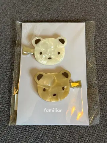 familiar 파미리아 앞머리 클립 곰