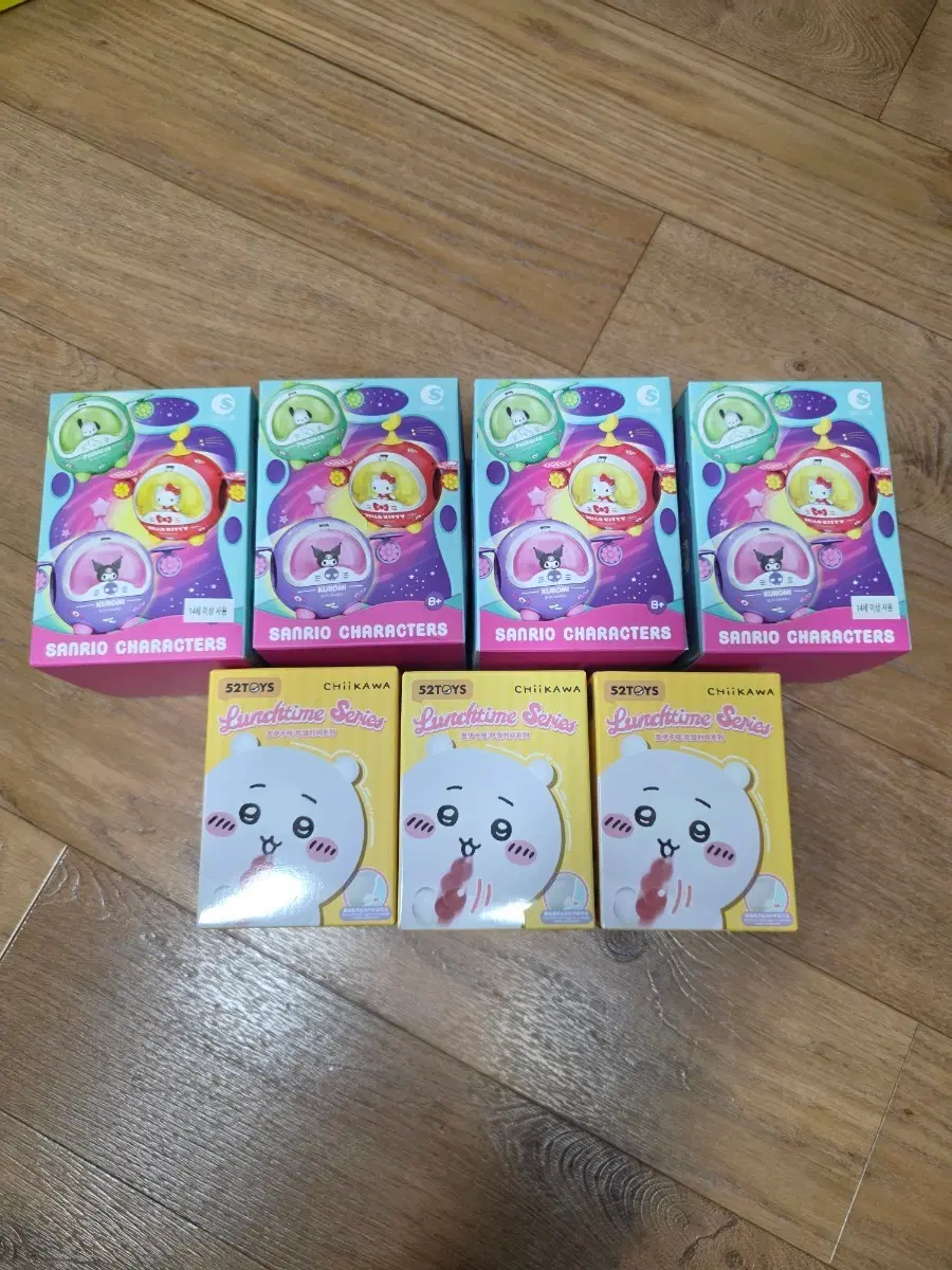 산리오 캐릭터즈 캡슐 피규어 / 치이카와 런치타임 시리즈 피규어 일괄로 팝니다