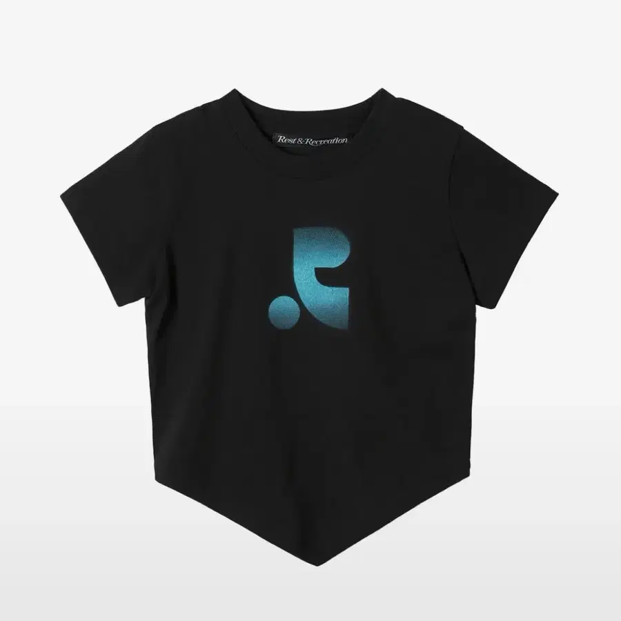 레스트앤레크레이션 RR ARROW POINT SPRAY PRINTED T-SHIRT BLACK