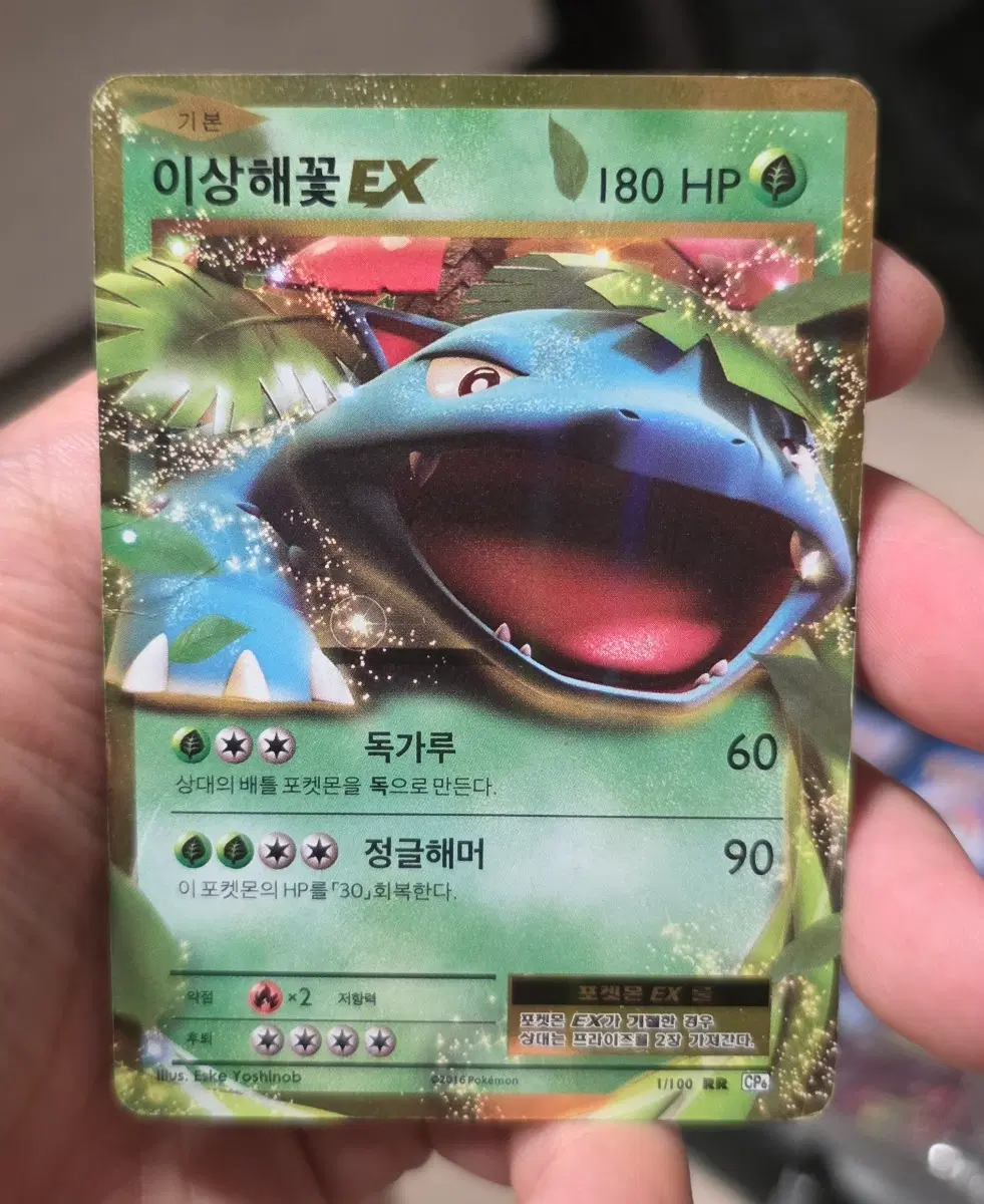 포켓몬 카드 이상해꽃 EX 20주년 1/100 RR CP6