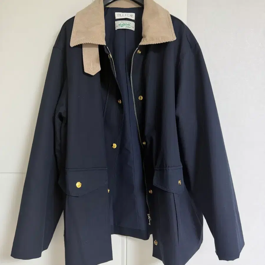 틸아이다이 Coloring collar point utility jacket_Dark navy