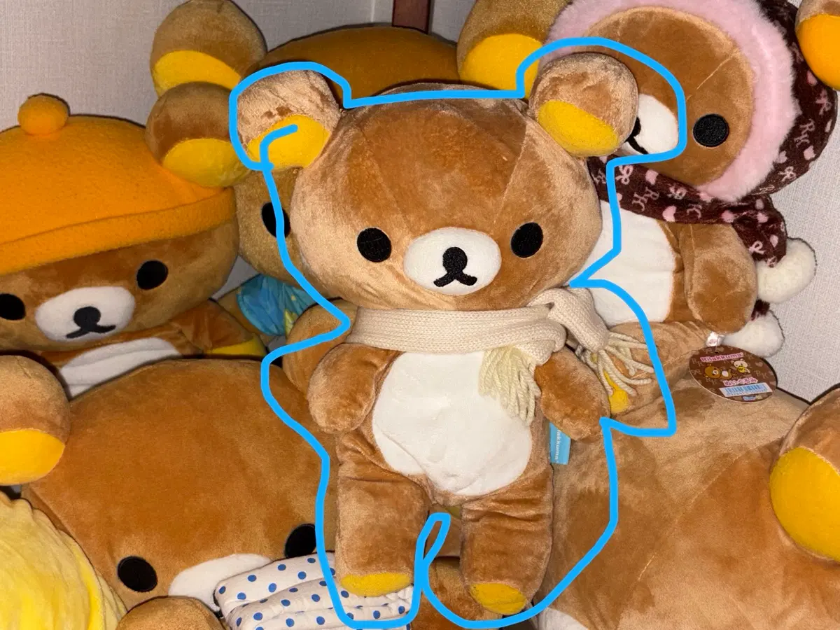 고전 목도리 리락쿠마 인형