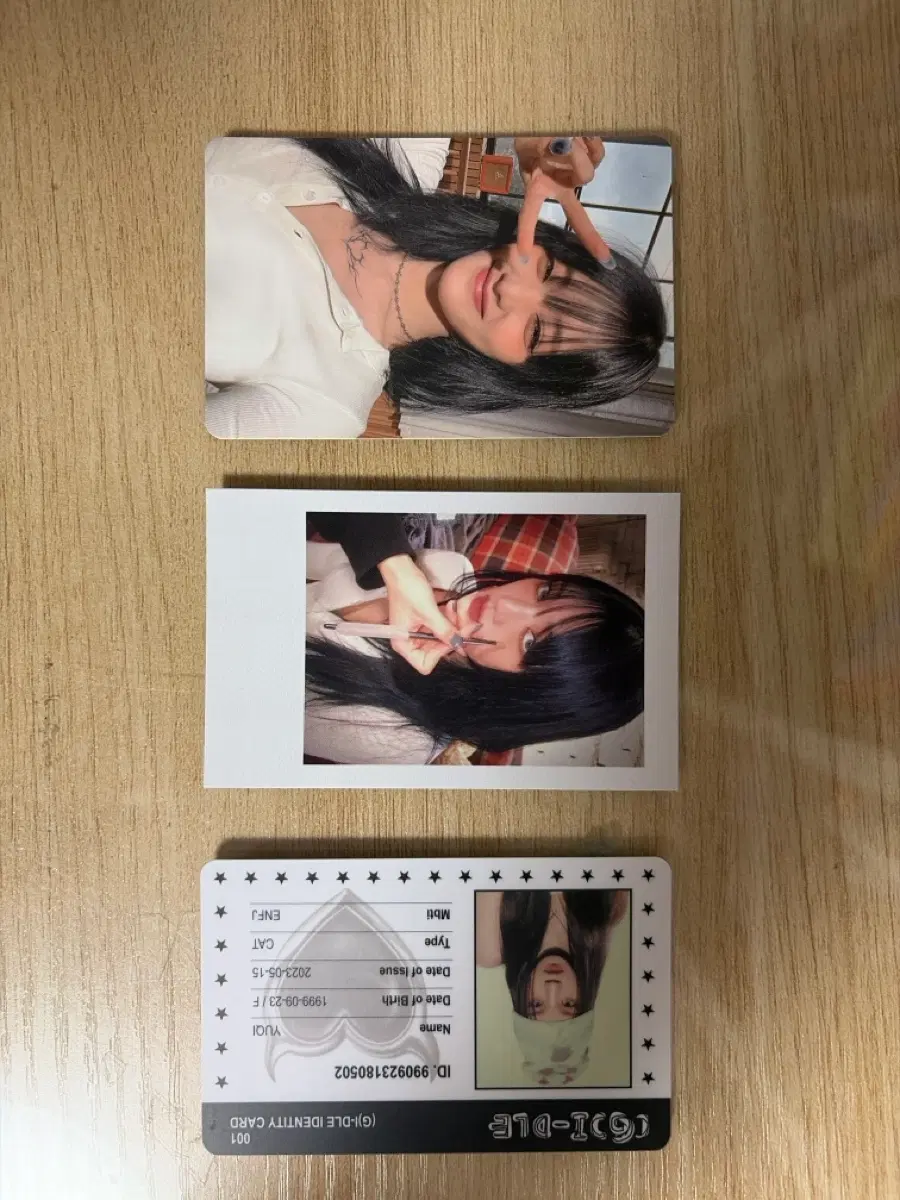 아이들 민니 포토카드,민니 폴라로이드,우기 아이디 카드