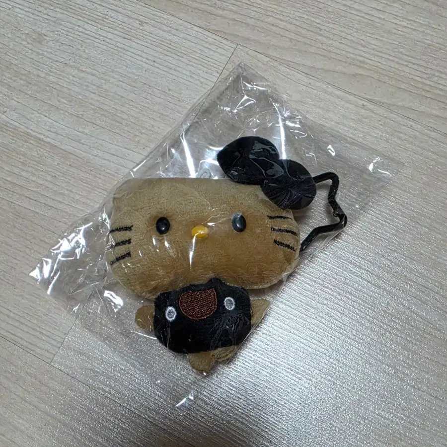 키티 인형 키링 브라운 새상품