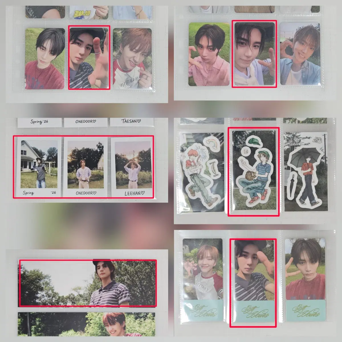 이한) 보이넥스트도어 보넥도 콜렉티드북3 포카 특전 구성품 일괄 처분