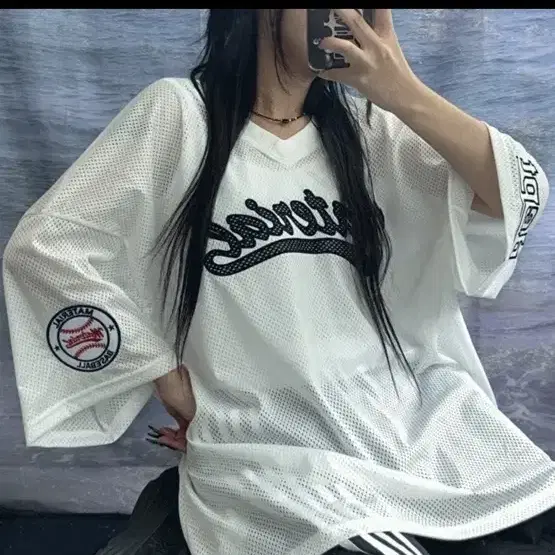 (새상품)UNISEX시스 매쉬 힙 더 루즈 박시 패치 썸머 하프 티셔츠 에이블리 지그재그 성수 브랜디멜빌 자라 코스 무신사 29cm 테무 홀리 히니크 히프나틱