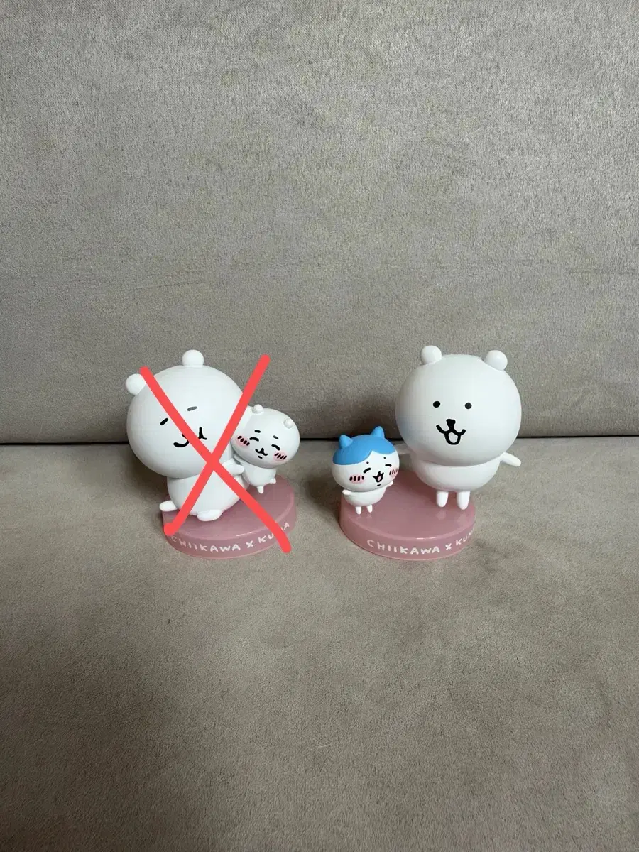 나가노 농담곰x먼작귀(하치와레) 피규어