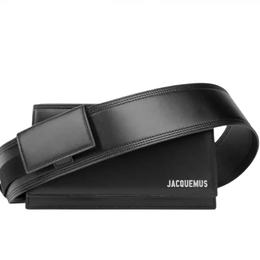 자크뮈스 Jacquemus 르 밤비노 옴므 렉탱글 플랩백 가방 크로스백 숄더백 블랙