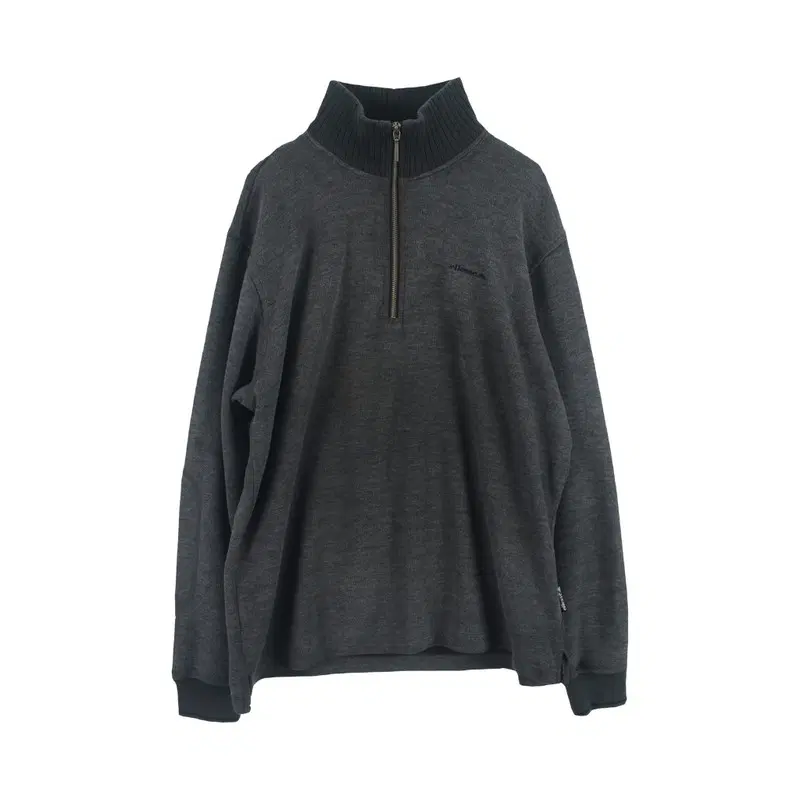 엘레쎄 (MEN - XL) 아크릴 라이오셀 로고 반집업 긴팔 티셔츠