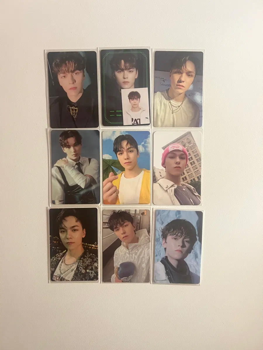 세븐틴 버논 9장 포카 일괄판매