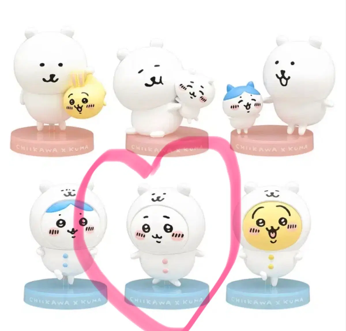 나가노 농담곰 먼작귀 치이카와 콜라보 피규어
