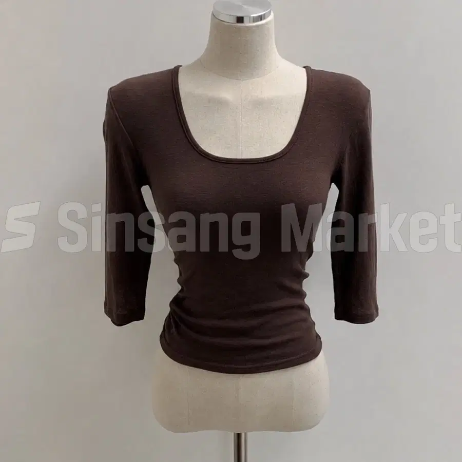 [빠른발송] 가을 울원단 울 스퀘어넥 7부 티 가을이너 단독 겨울이너