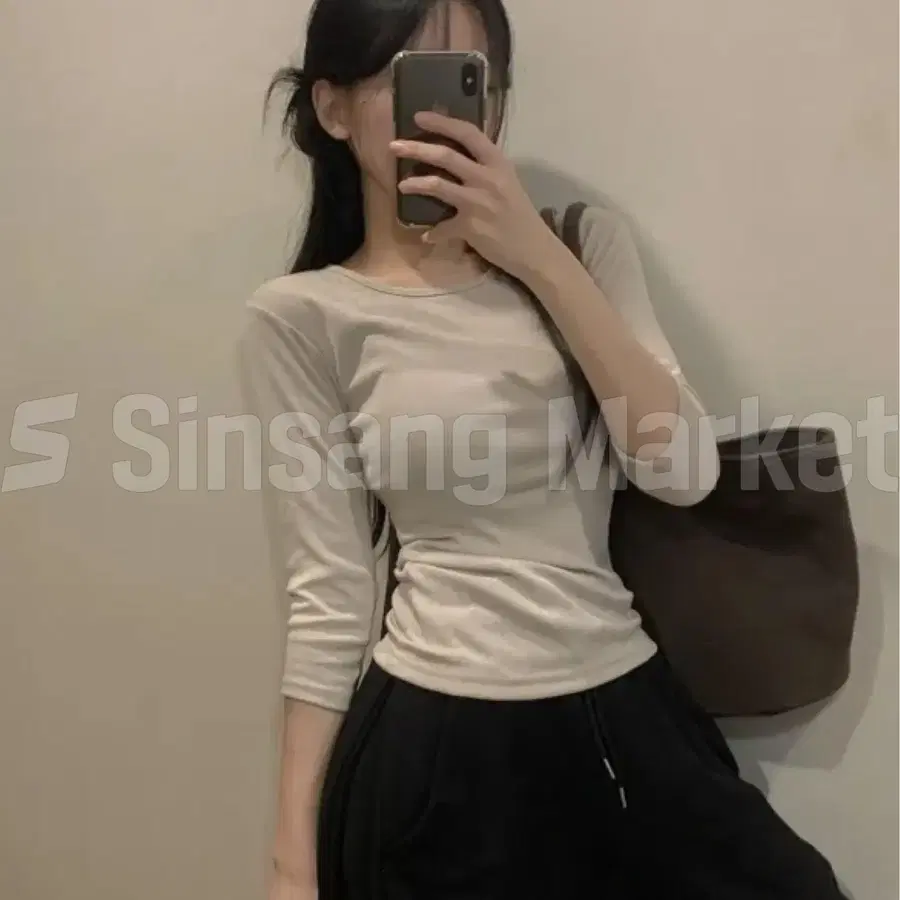 [빠른발송] 겨울이너 봄이너 로닌 기모 7부 티 데일리 기본 모달