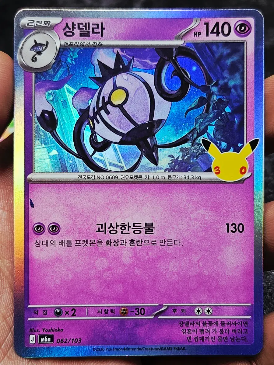 포켓몬 30주년 카드 샹델라