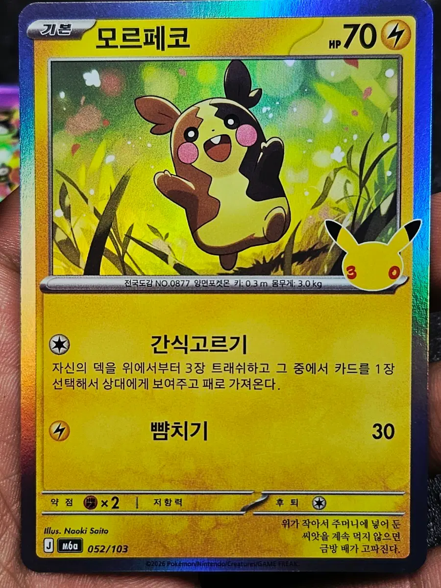 포켓몬 30주년 카드 모르페코