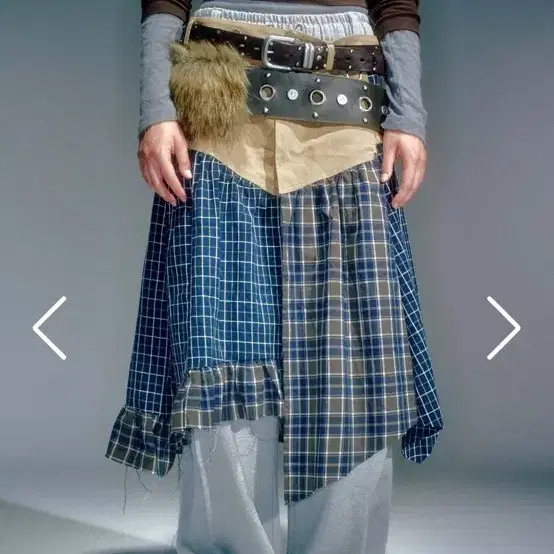 VACANT 베이컨트 MIRA MIXED WRAP SKIRT 스커트