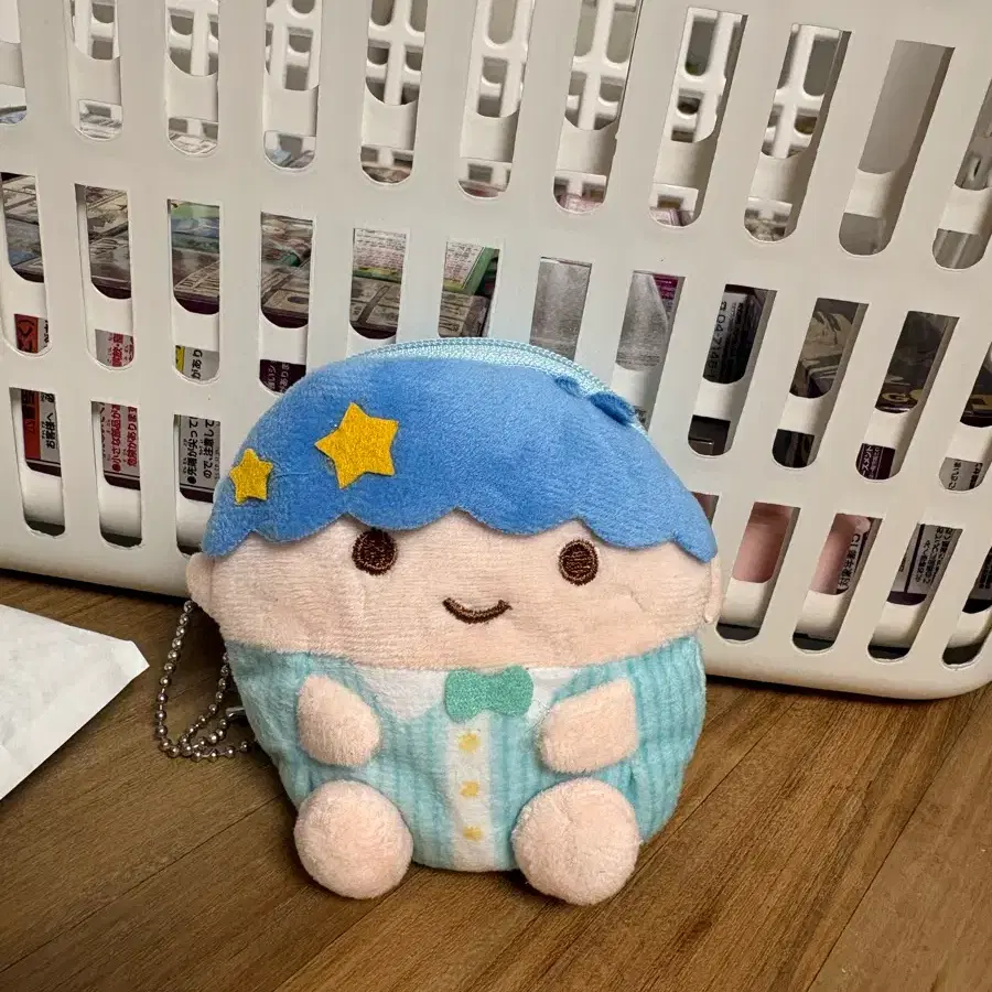 산리오 키키 파우치 키링인형 반짝 귀염뽀짝 쌍둥이 리틀트윈스타 파우치키링