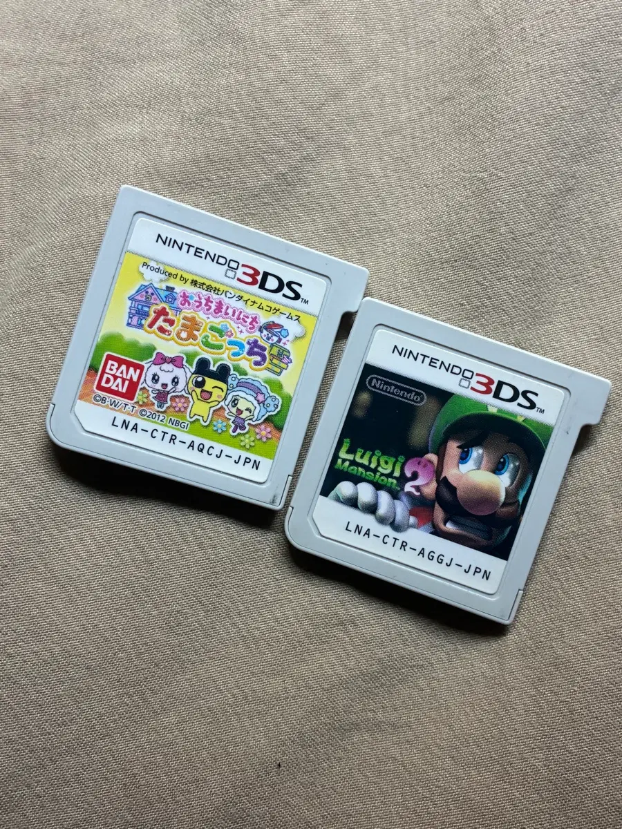 일괄) 닌텐도 3ds 루이지 맨션2 다크문/다마고치 게임 칩 일판 일본어 알칩