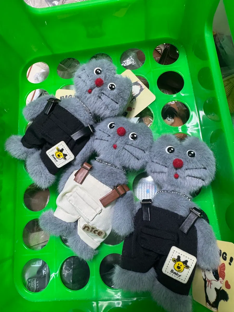 고양이 인형 키링 세트