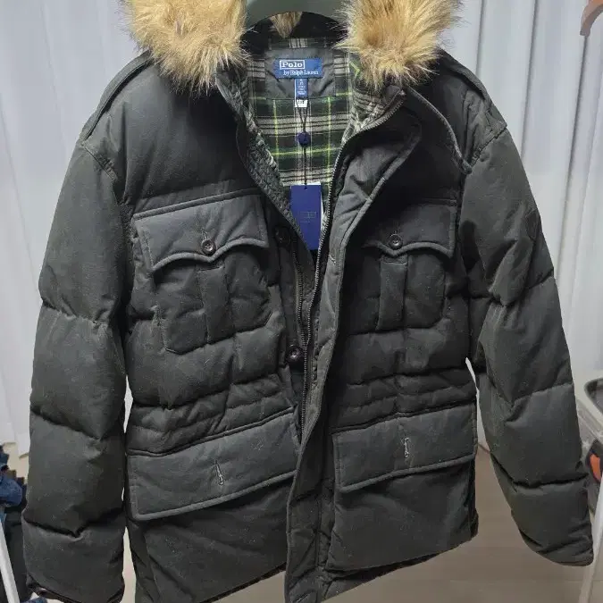 폴로/왁스패딩/XL
