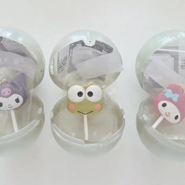 산리오 캔디 가챠 키링_쿠로미,케로피,마멜