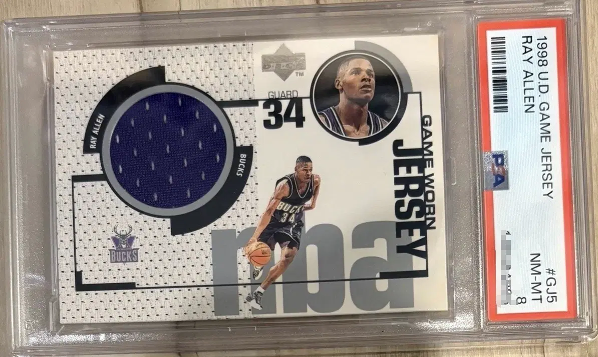 1998-99 Upper Deck - Ud Game Jersey Ray Allen #GJ5 (MEM)