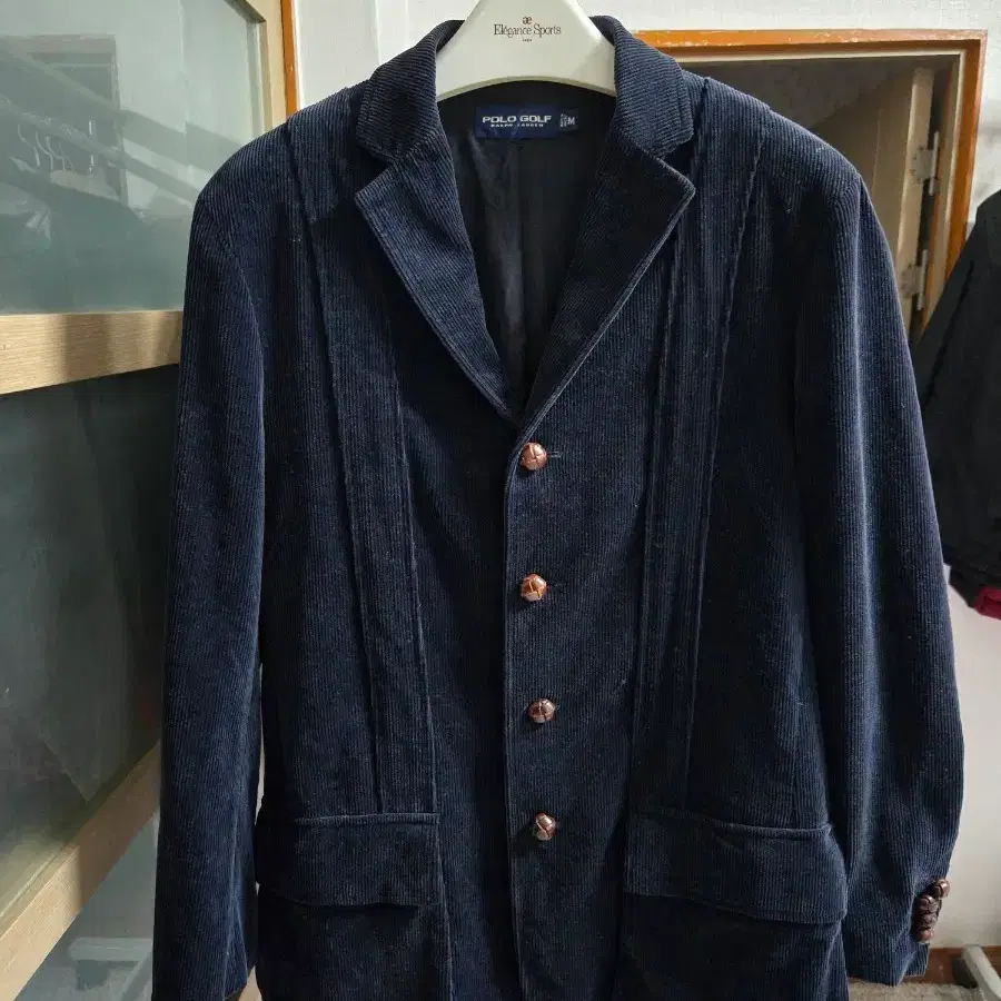 남성M 95 폴로 골프 코듀로이 재팬 자켓 (깔끔한네이비)