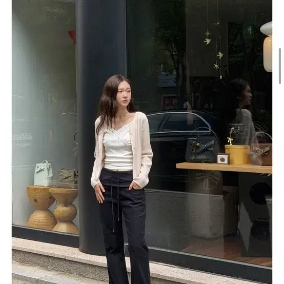 루즈핏 가을 긴팔 가디건 베이지