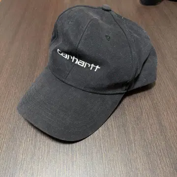 Carhartt WIP Madison 로고 캡 블랙