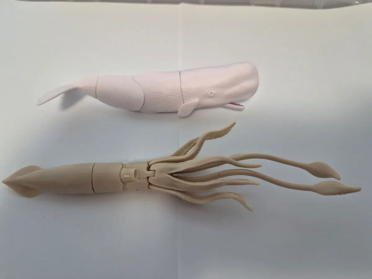 향유고래, 대왕오징어 피규어 일괄 판매