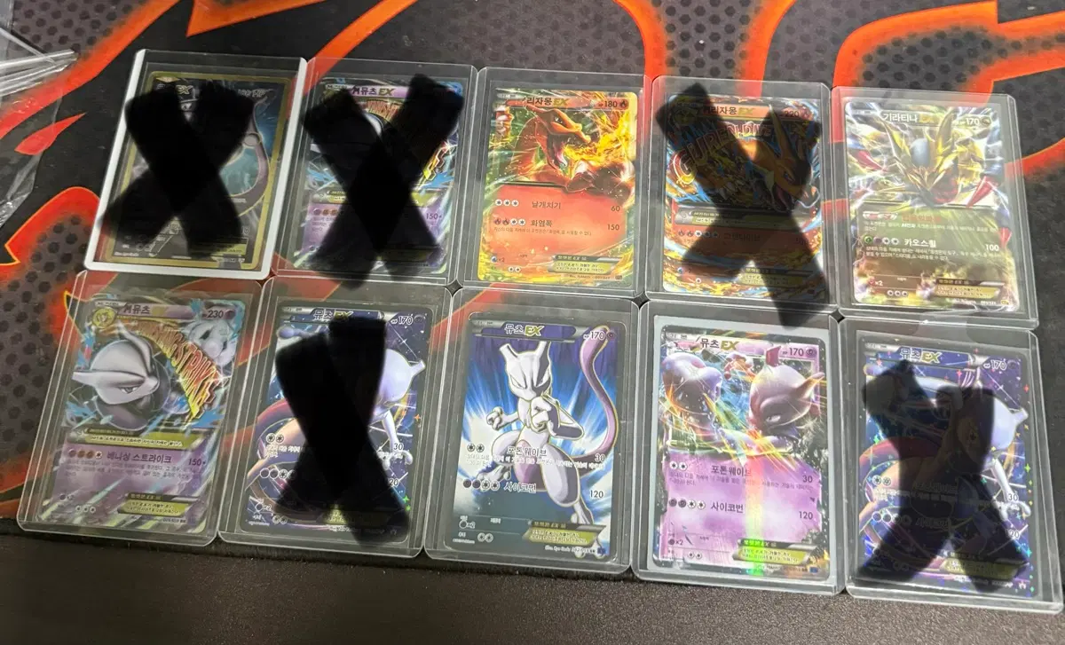 포켓몬카드 고대카드 옛날카드 EX GX BREAK BW 뮤츠EX sr 프로모 레쿠쟈 리자몽 기라티나 등등