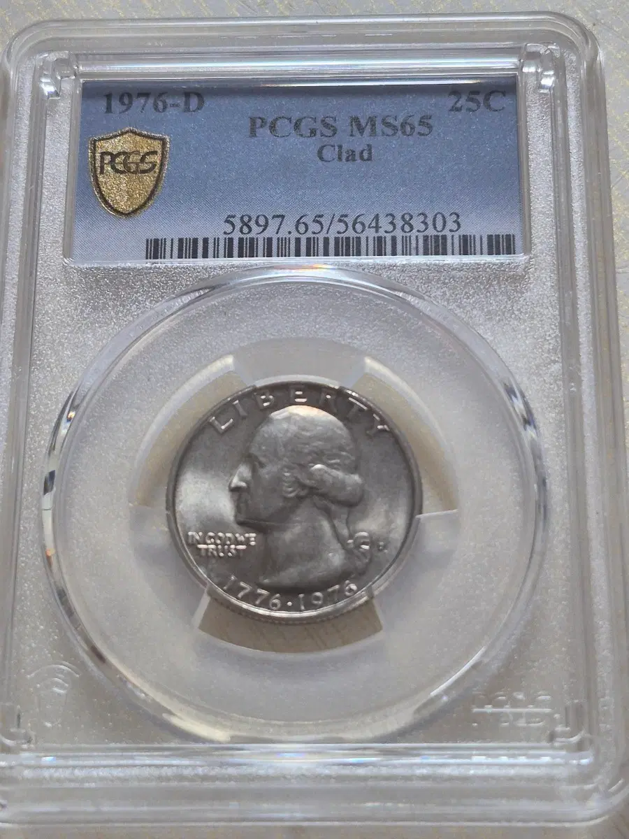 1976-D PCGS MS65 클라드 25센트 쿼터