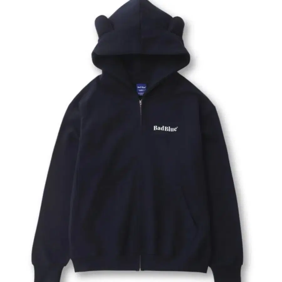 구해요) 배드블루 곰돌이귀 후드집업 badblue ear zip up
