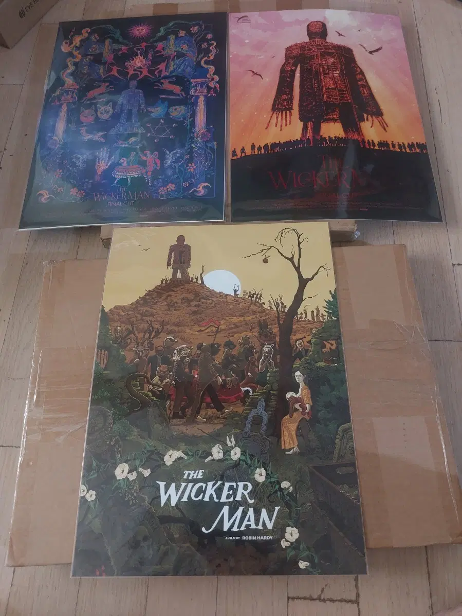 (3종 세트)더 위커맨 아트포스터 2종 + 위커맨 포스터 Wickerman