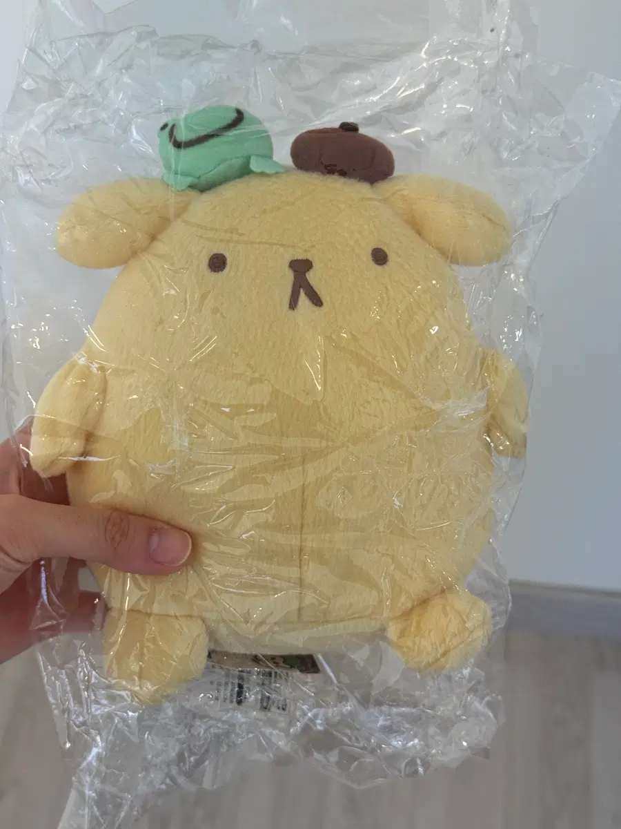 고전 폼폼푸린 민트(개구리) 인형