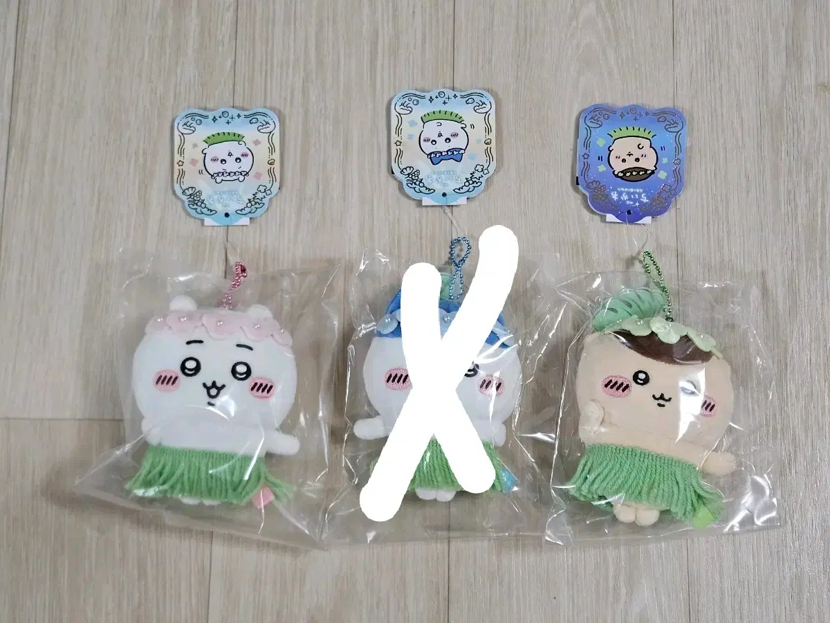 (미개봉) 치이카와 영화 극장판 인어섬 마스코트 키링 인형 치이카와 하치와레 쿠리만쥬