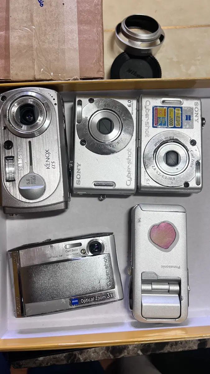 삼성 케녹스 / 소니 사이버샷 / 캐논 카메라 5대 일괄 고장품 일괄 판매하니다